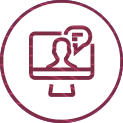 Pictogramme couleur visioconférence