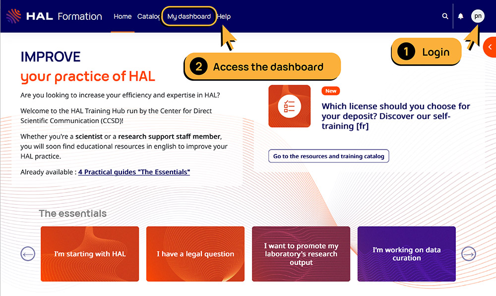 Screenshot - Dashboard access